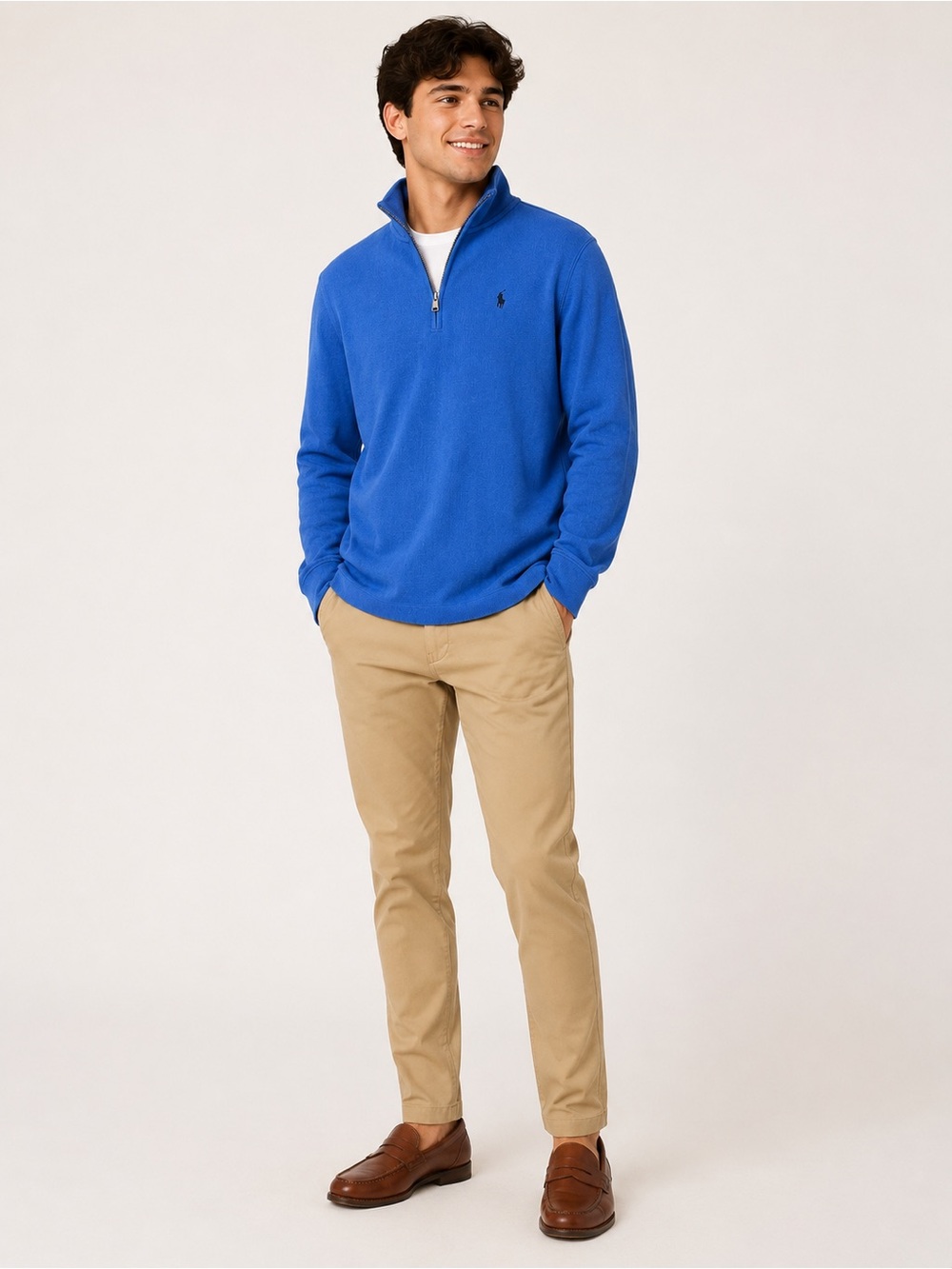 Polo Ralph Lauren Quarter Zip Pullover Youth XL 18/20 Fits Men’s‎ Small